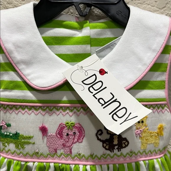 Delaney smocked dress size 12M NWT - Picture 5 of 5